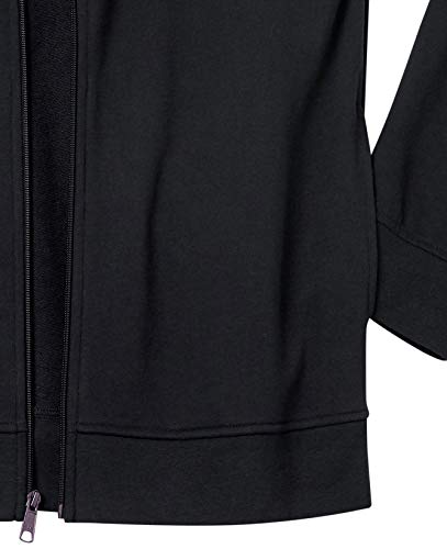 Amazon Essentials Men's Zip Up Sweatshirt, Lightweight French Terry, Mock Neck, Black, Medium