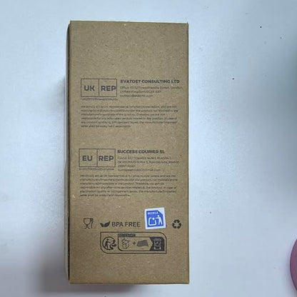 8 oz Water Bottles Made of 304 Stainless Steel, Small Water Bottles Double Wall Vacuum Insulation for Hot&Cold Drinks, Water Bottle Purse with Carry Handle - 100% Leakproof (Grayish Blue)