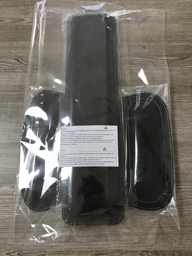 Cacoy Ergonomic PU Leather Keyboard Wrist Rest and Mouse Pad Wrist Support Set Memory Form-Filled and Non-Slip Base Easy-Typing and Pain Relief Wrist Rest for Office Computer Laptop (Black)