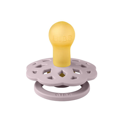 BIBS Pacifiers - Boheme Collection | BPA-Free Baby Pacifier | Made in Denmark | Set of 2 Blossom/Dusky Lilac Color Premium Soothers | Size 0-6 Months