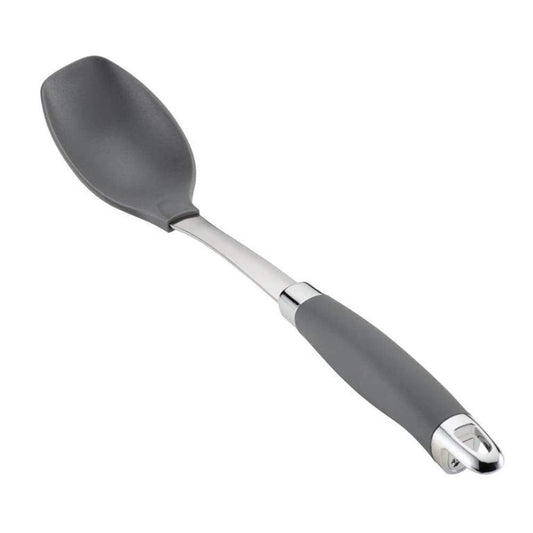 Anolon SureGrip Nonstick Nylon Solid Spoon, Gray 13.25-Inch, Tools and Gadgets - 46283
