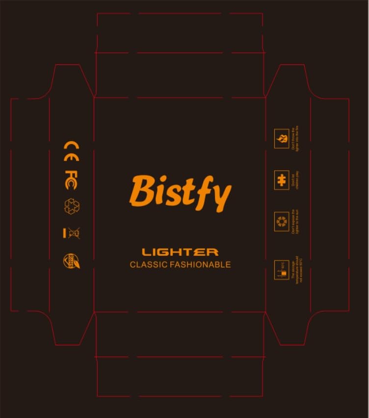 Bistfy Electric Lighter With Digital Display and Flashlight - Type C Rechargeable USB, Plasma Arc, Waterproof and Windproof Flameless Cool for Camping, Hiking, Outdoor Activities