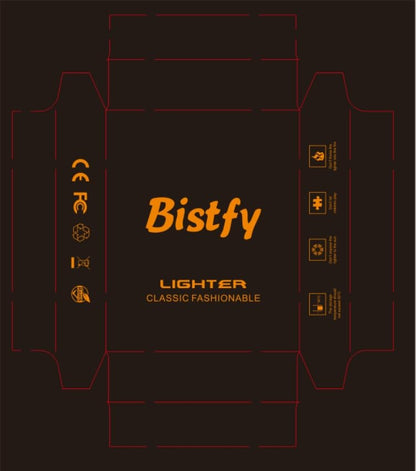 Bistfy Electric Lighter With Digital Display and Flashlight - Type C Rechargeable USB, Plasma Arc, Waterproof and Windproof Flameless Cool for Camping, Hiking, Outdoor Activities