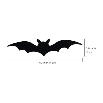 WRAPAHOLIC Halloween Bats Stickers Roll - Tiny Black Bat Design, 1.6 x 0.8 Inch, 500 Total Labels, Perfect for Gift Wrap & Shipping, Halloween, Kids Treat Bags, Outdoor Use
