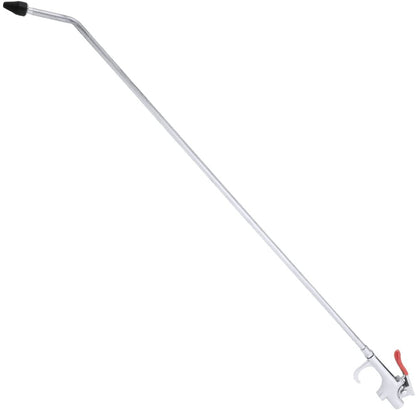 Hiltex 31111 Long Reach Pneumatic Air Blow Gun | 24” Length | 1/4" NPT Air Inlet | Angled Aluminum Nozzle with Pistol Grip Trigger | Rubber Tip