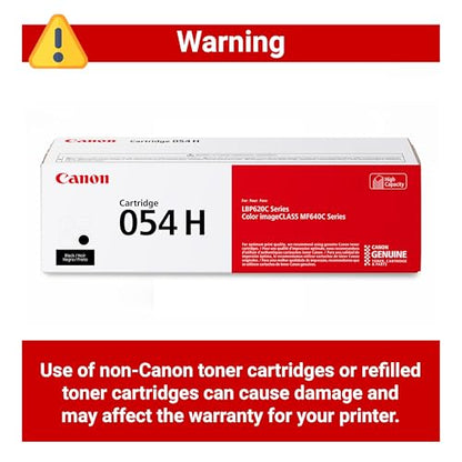 Canon Genuine 054 Black Toner Cartridge High Capacity Compatible with LBP622Cdw, LBP623Cdw, MF641Cdw, MF642Cdw, MF644Cdw