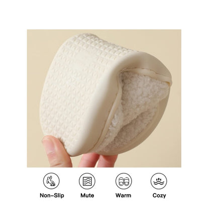 Bear Slippers for Women White Teddy Bear Slipper Indoor and Outdoor fluffy Cartoon Indoor Warm Fleece Shoe Winter Soft Cozy Home Non-Slip Soft Plush Slip-on Wool Lined Shoes