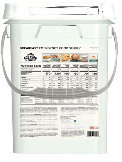 Augason Farms Breakfast Emergency Food Supply 4 Gallon Pail
