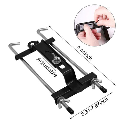 Adjustable Battery Hold Down, Universal Battery Adjustable Crossbar with L Bolt Battery Tie Down Holder for Cars SUVs (Bolt Length 27cm/10.63inches)