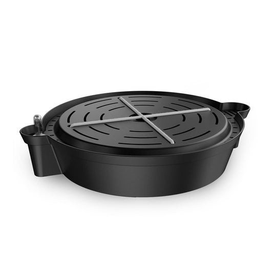 AC Infinity Self-Watering Fabric Pot Base, 4-Pack Auto-Irrigation Water Delivery System with Reservoir Meter, Elevated Plant Saucers for Use in Indoor Grow Tents, Greenhouses, and Outdoor Gardens