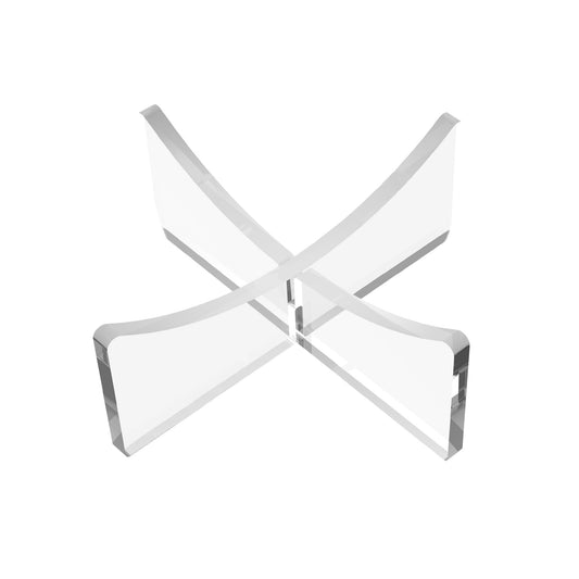 HEMYLU Acrylic Ball Stand Holder, 6-Pack Display Stands for Football Basketball Soccer, Volleyball Rugby Clear Case Rack