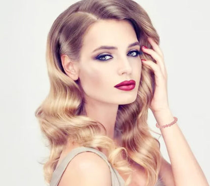 AD Beads Handmade Gemstone Stretch Elastic Bracelet Crystal Healing Reiki Nature's Beauty and Spiritual Essence Unisex (4mm, Rose Quartz)