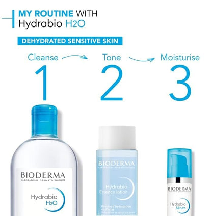 Bioderma Hydrabio H2O Micellar water for dehydrated skin, makeup remover, 500 ml