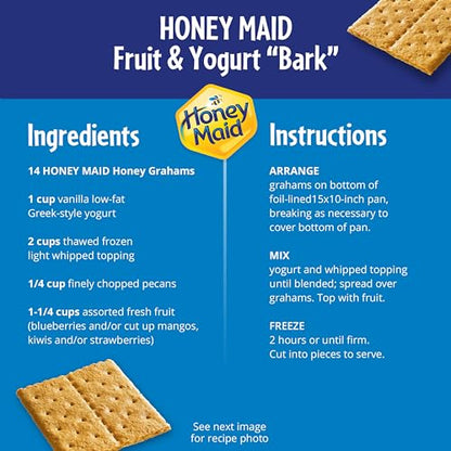 HONEY MAID Graham Crackers, Lunch Snacks, Party Size, 28.8 oz