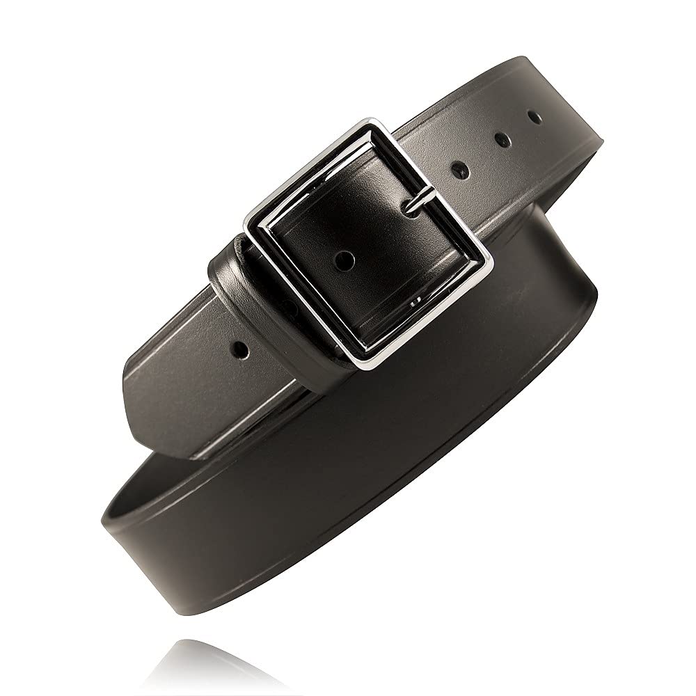 Boston Leather 1.75in. Garrison Leather Belt 34 Black