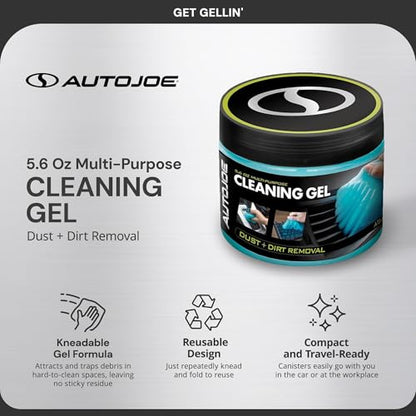 Auto Joe 2-Pack Multi-Purpose Cleaning Gel for Dust and Dirt Removal, 5.6 Ounces