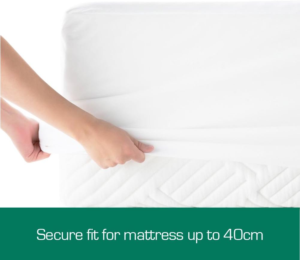 Australian Made Fully Fitted Cotton Quilted Mattress Protector Machine Washable (All Size) (Queen)