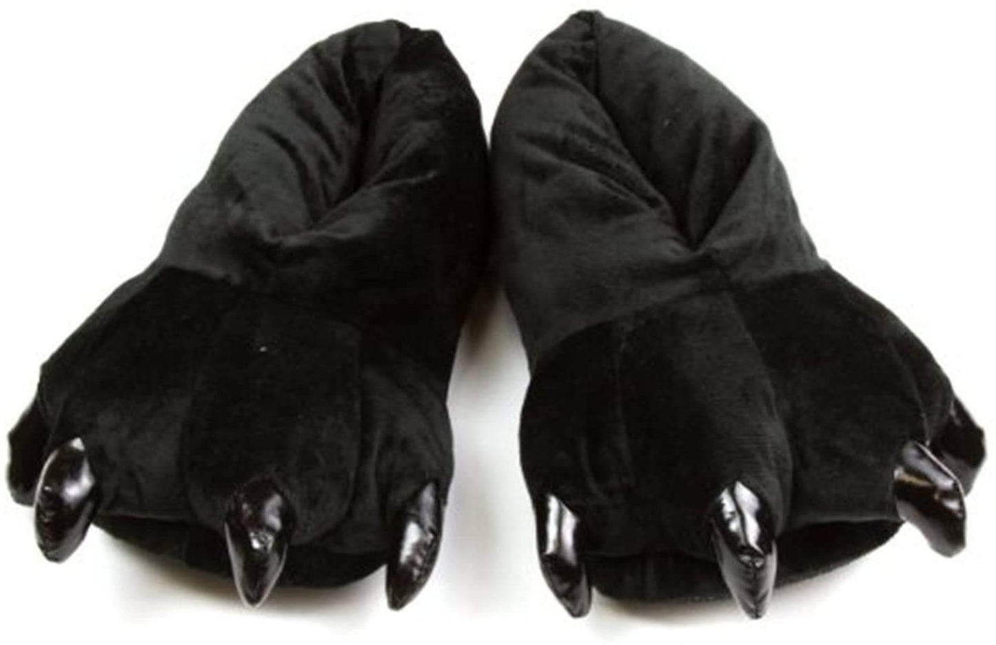 Honeystore Unisex Soft Plush Home Slippers Animal Costume Paw Claw Shoes Black M