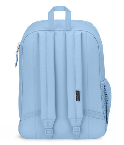 JanSport Cross Town Plus Backpack - Large Main Compartment, Side Water Bottle Pocket, 15-Inch Padded Laptop Sleeve - Blue Dusk