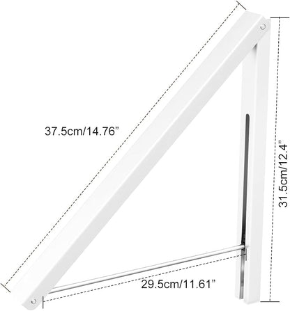 Anjuer Drying Rack Wall Mounted Clothes Hanger Folding Wall Coat Racks Aluminum Home Storage Organiser Space Savers