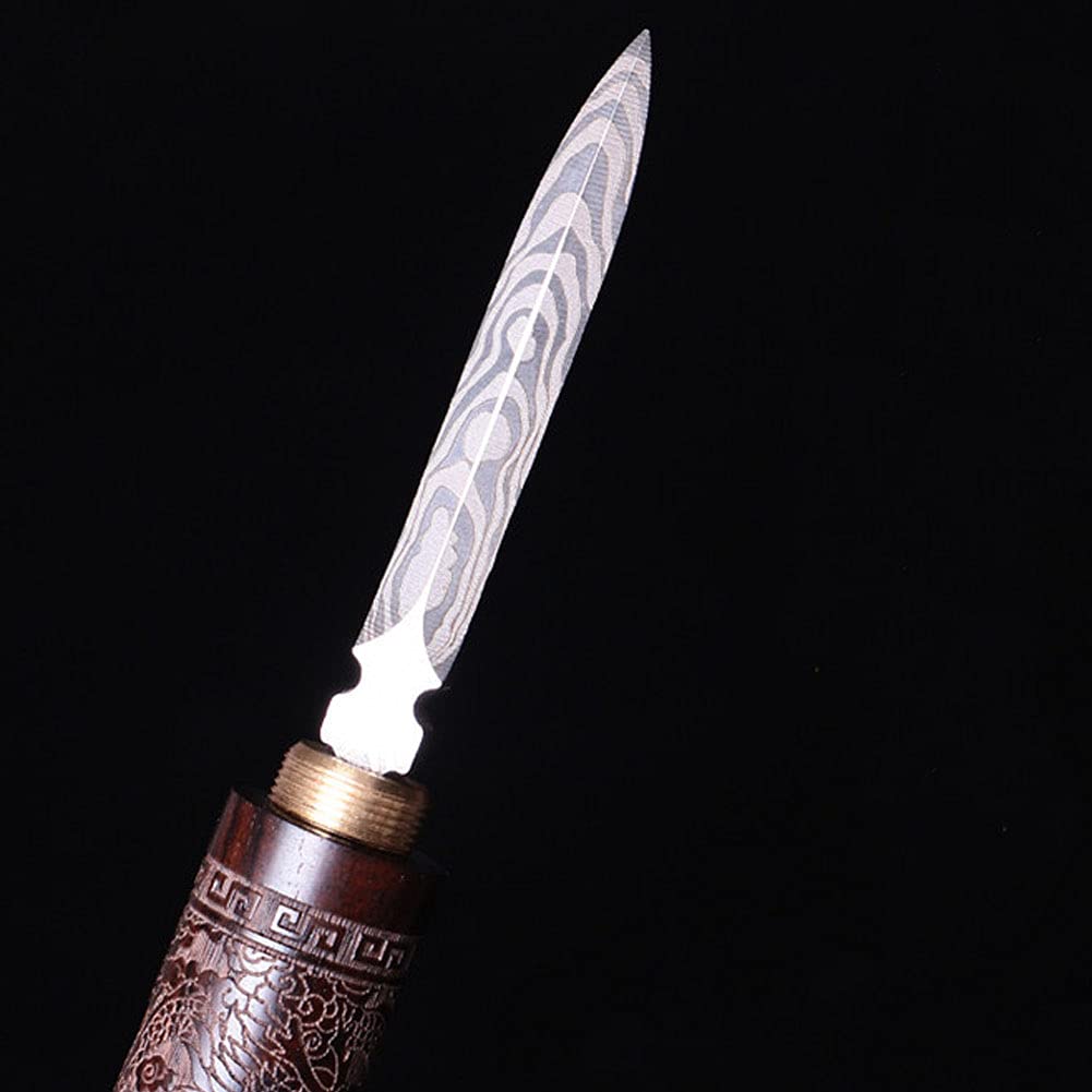 haowei 1Pcs Stainless Steel with Wooden Handle Puer Puerh Tea Knife Needle Ice Pick Tea Cake Pick Tool for Breaking Prying Brick for Kitchen Bars Bartender