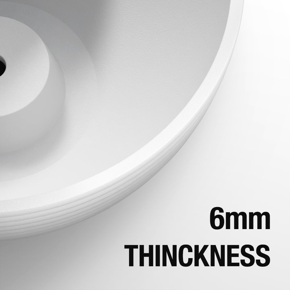 Asnext Line Pattern 10 Inch Hanging Planter for Indoor Outdoor Plants, 2 Pack Round Hanging Pots for Plants (White)