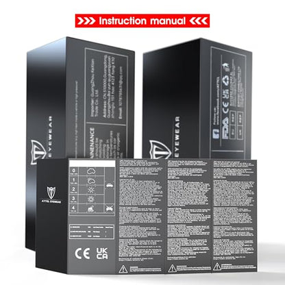 ATTCL Sunglasses For Men - Upgraded Sports Polarized Sunglasses for Cycling Driving Fishing UV Protection 7027-C3 Silver