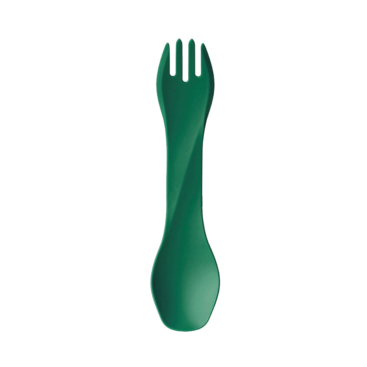 humangear GoBites Uno | Travel & Camping Utensils | Portable & Convertible Dining Ware | Multi-Functional Spork, Medium Green