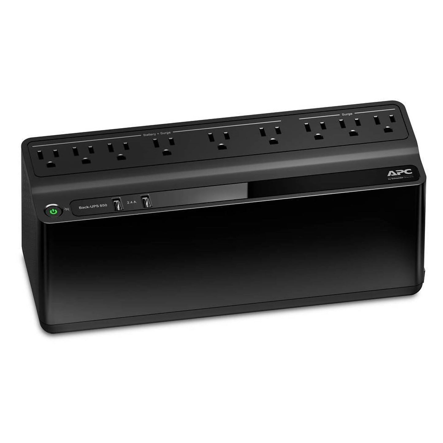 APC UPS Battery Backup and Surge Protector, 850VA Backup Battery Power Supply, BE850G2 Back-UPS with (2) USB Charger Ports