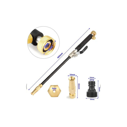 Hicks Ridge Garden Hose Nozzle Sprayer - Heavy Duty High Power Water Wand - Pressure Washer Gun Attachment - Garden Hose Jet Nozzle