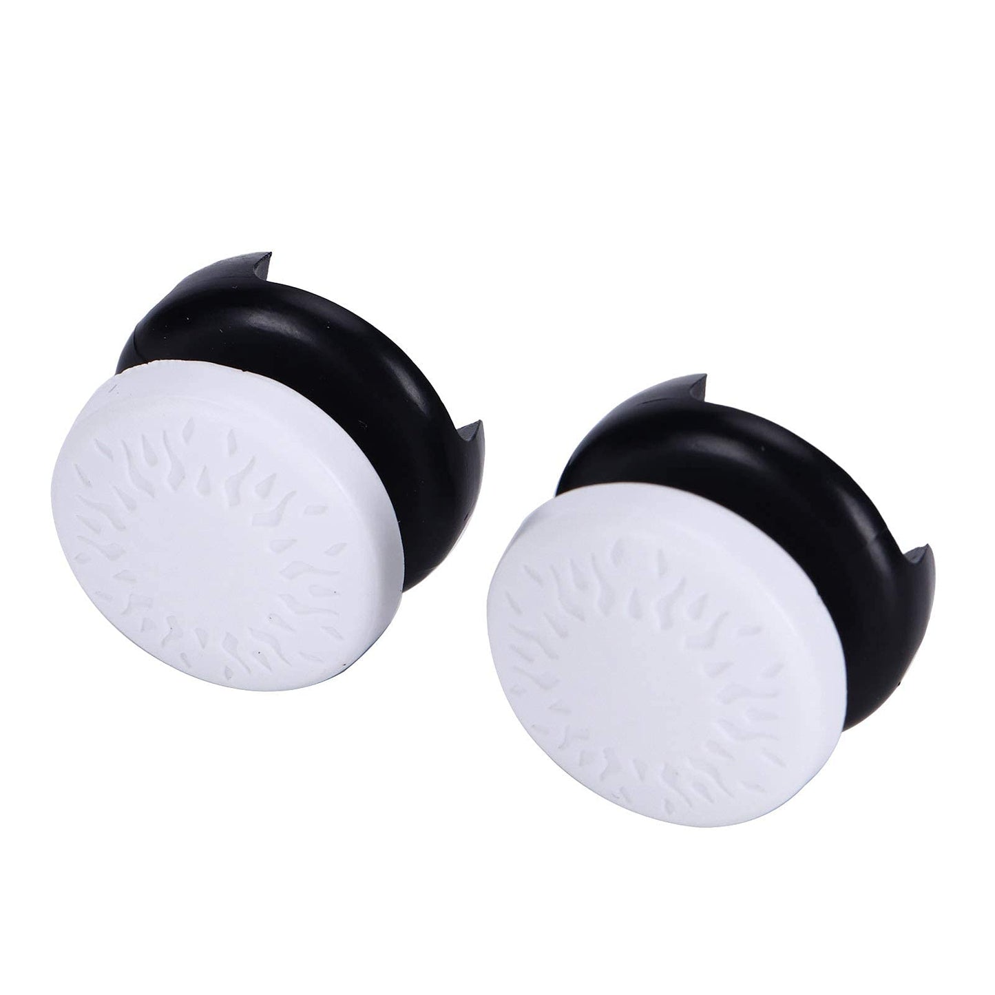 ASHATA 2Pcs Thumbstick Extender for PS5, 3D Texture Thumb Grip Stick Joystick Thumbstick for PS5 Controller (White)