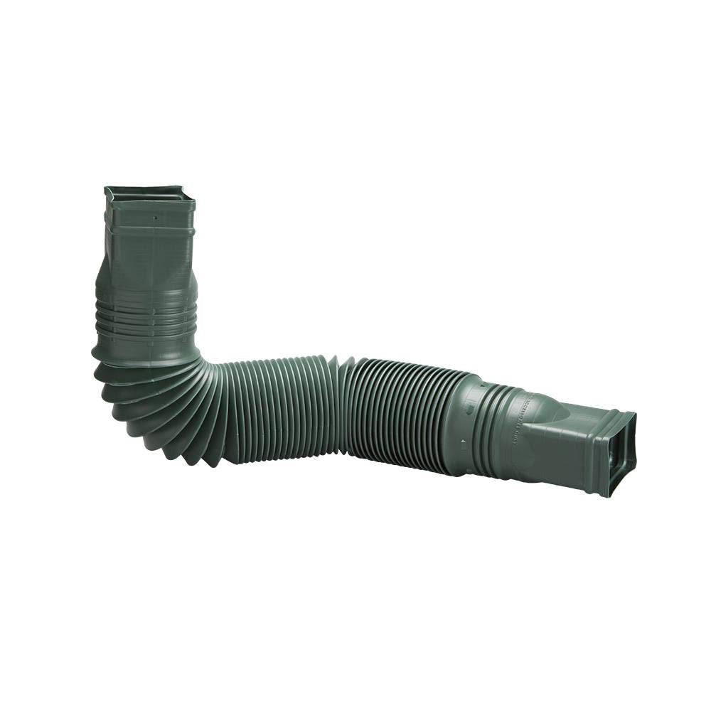 Amerimax Green Flexible Downspout Extension Gutter Connector Rainwater Drainage