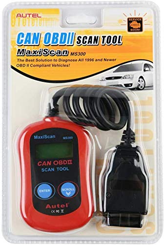 Autel MS300 OBD2 Scanner Code Reader, Turn Off Check Engine Light, Read & Erase Fault Codes, Check Emission Monitor Status CAN Diagnostic Scan Tool