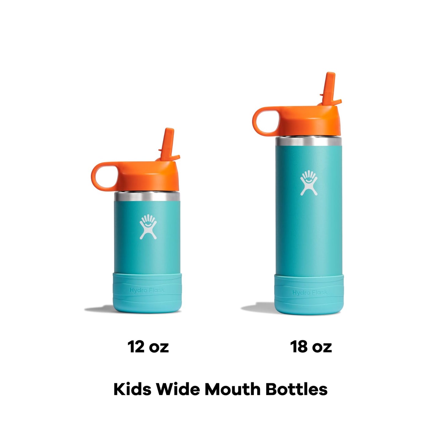 Hydro Flask 12 Oz Kids Wide Mouth Straw Cap and Boot Anemone