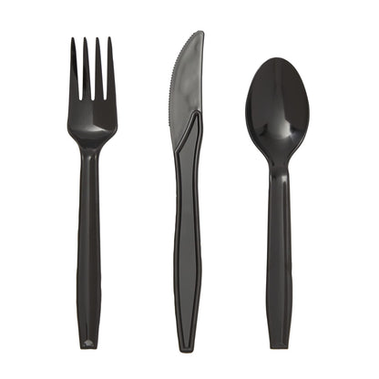 BLUE PANDA 144 Piece Halloween Dinnerware Set, Full Moon Night Sky Halloween Party Plates and Cups and Napkins Set for Spooky Gatherings and Witch Theme Parties (Serves 24)