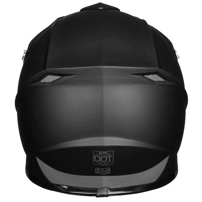 ILM Adult Dirt Bike Helmets Motocross ATV Dirtbike BMX MX Offroad Full Face Motorcycle Helmet, DOT Approved Model 128S (Matte Black, Adult-XLarge)