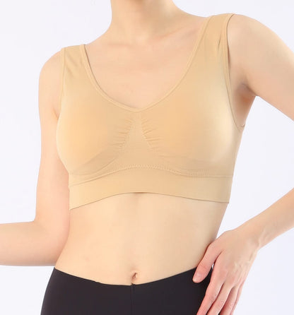 AKAMC Women's Removable Padded Sports Bras Medium Support Workout Yoga Bra 3 Pack,XX-Large