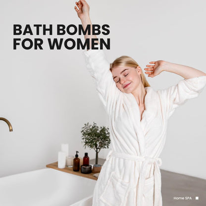 Bath Bombs for Women, BODY & EARTH 10 X 3.5 oz Ocean Bath Bomb Gift Sets Essential Oils Handmade Birthday Gift Idea for Family, Women, Men, Mother's Day Gifts for Women