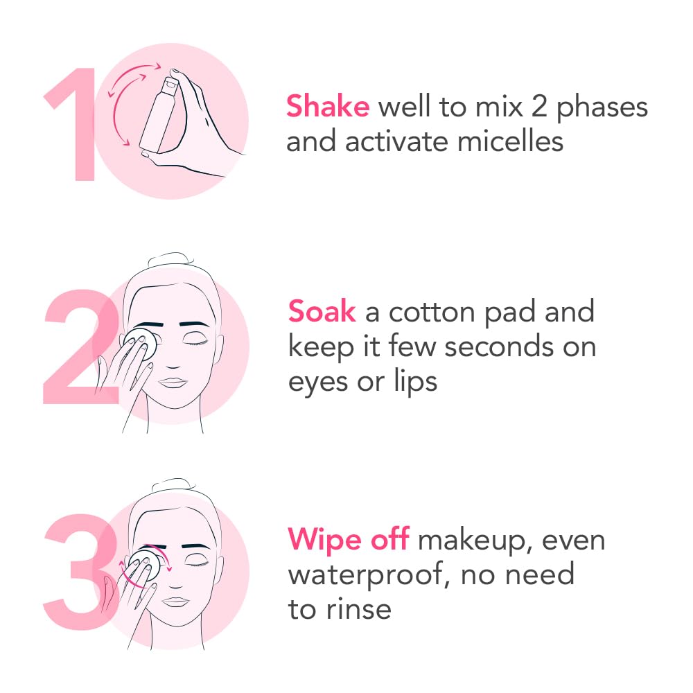 BIODERMA Sensibio H2O Eye - Biphasic Micellar Water Waterproof Makeup Remover, 125ml