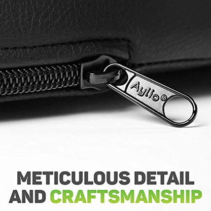 Aylio Socket Seat Cushion for Sit Bone and Back Pressure Relief, Butt, Tailbone, Hip, Hamstring, Posture Support - Firm Memory Foam Comfort Ischial Tuberosity Pillow for Desk Chair or Car