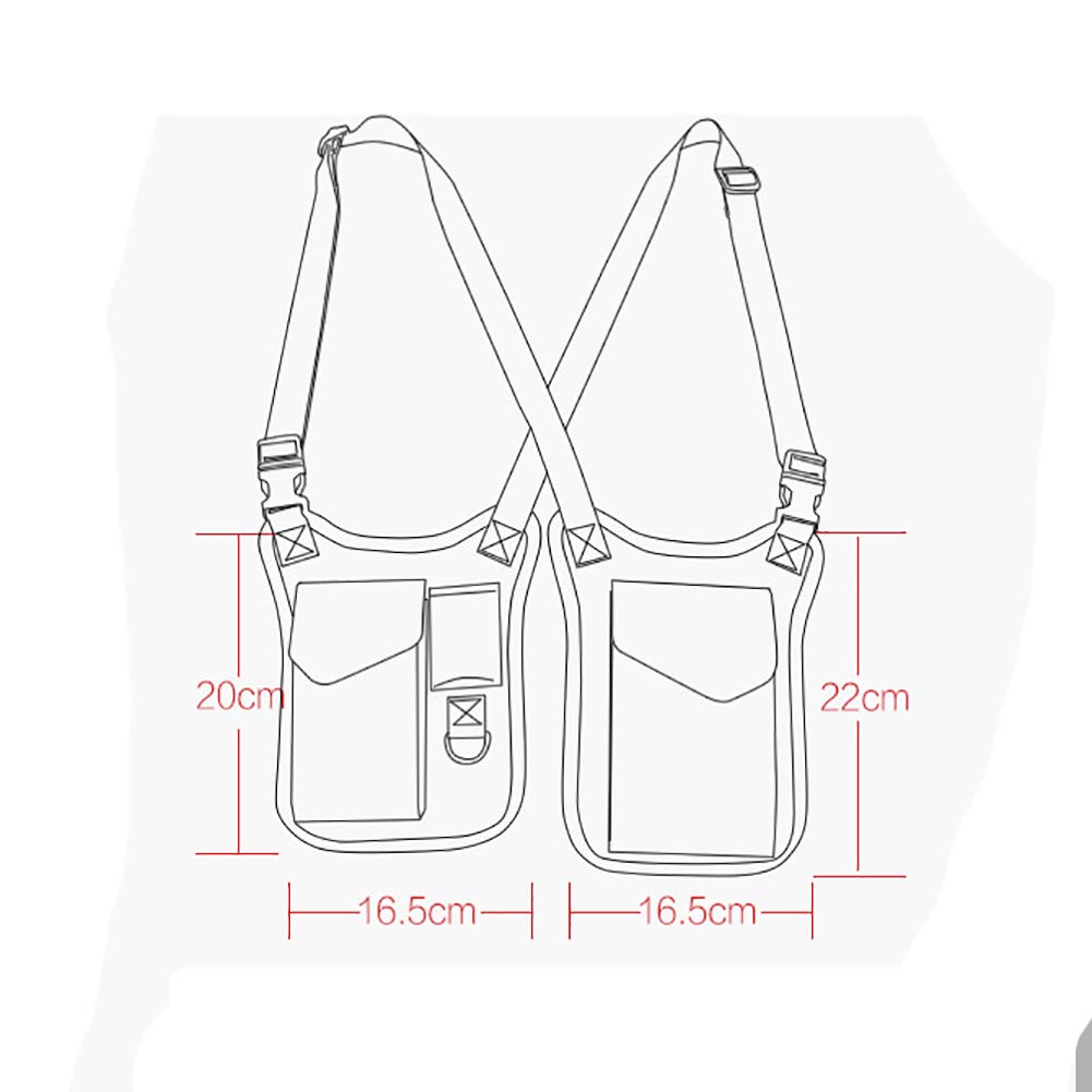 Anti-Thief Hidden Underarm Shoulder Bag, Concealed Pack Pocket, Multi-Purpose Men/Women Safety Double Storage Armpit Holster Tactical Bag for Travel Outdoors