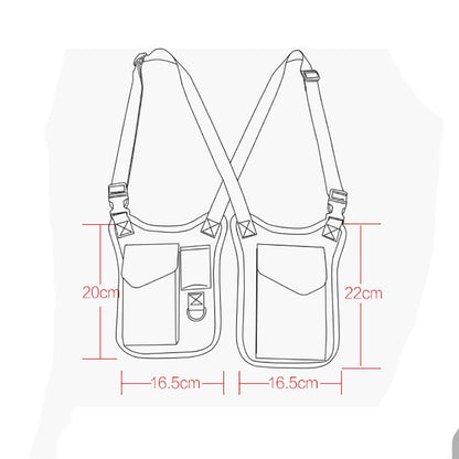 Anti-Thief Hidden Underarm Shoulder Bag, Concealed Pack Pocket, Multi-Purpose Men/Women Safety Double Storage Armpit Holster Tactical Bag for Travel Outdoors