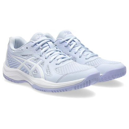 ASICS Women's Upcourt 6 Volleyball Shoes, 10.5, Blue Fade/White