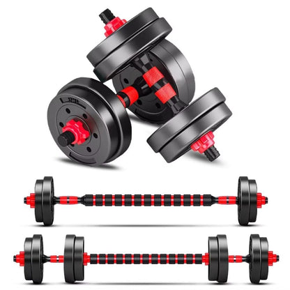 BCBIG Adjustable-Dumbbells-Sets,Free Weights-20lb(10lb*2) Dumbbells Set of 2 Convertible To Barbell A Pair of Lightweight for Home Gym,Women and Men Equipment