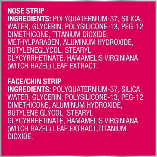 Bioré Nose+Face Blackhead Remover Strips, Deep Cleansing Strips for Nose, Chin, or Forehead, Instant Blackhead Removal and Pore Unclogging, Oil-free, Non-Comedogenic Use, 14 Count