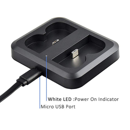 Battery Charger for Ring Rechargeable Battery,Dual Ring Battery Charger Station for Ring Spotlight Cam Battery,Ring Video Doorbell 2/3/4,Ring Stick Up Cam Battery (Ring Batteries NOT Included)