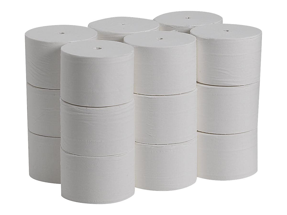 Angel Soft Professional Series -19372 Compact Coreless 2-Ply Recycled Toilet Paper by GP PRO (Georgia-Pacific), White, 1,125 Sheets Per Roll, 18 Rolls Per Case