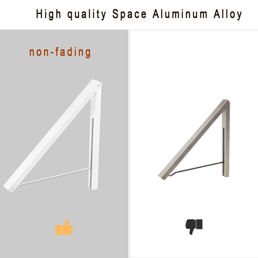 Anjuer Drying Rack Wall Mounted Clothes Hanger Folding Wall Coat Racks Aluminum Home Storage Organiser Space Savers