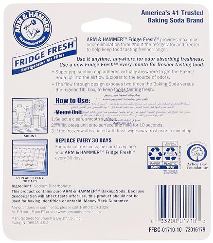 Arm and Hammer Fridge Fresh Air Filters (Pack of 3)