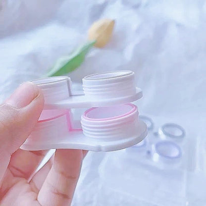 APZDFGIFCD Clear Contact Lens Case, Contact Lens Organizer Case with Carrying Travel Holder -10 Pack